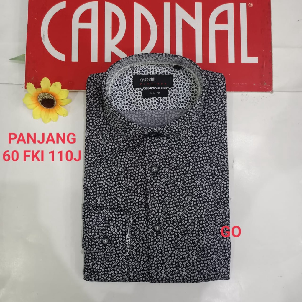 gof XL-2XL CARDINAL KEMEJA FORMAL PANJANG Slimfit Pakaian Kemeja Kerja Pria Kantor Acara Resmi Pakaian Wisuda Kotak-Kotak Garis Original KYIB