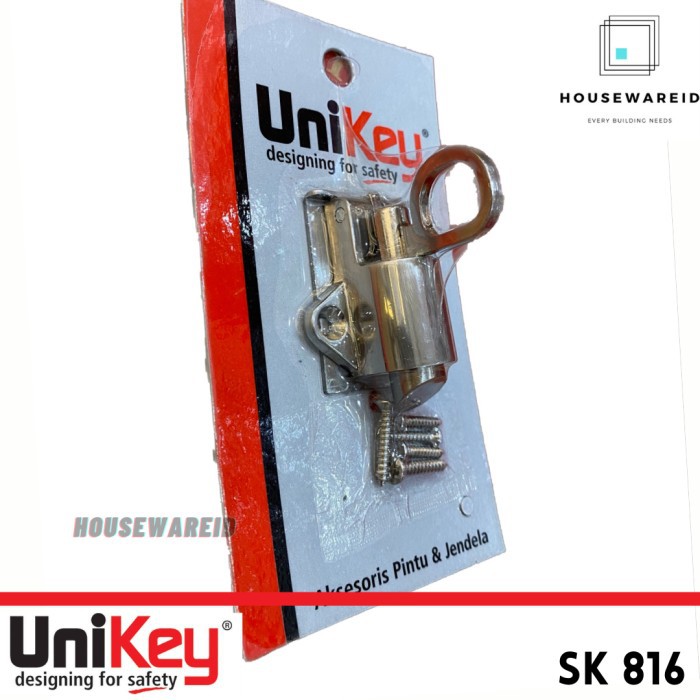 [PROMO EKSKLUSIF] Spring Knip Sk 816 Sn Unikey Original, Pegangan Handle Kunci Jendela TERBATAS