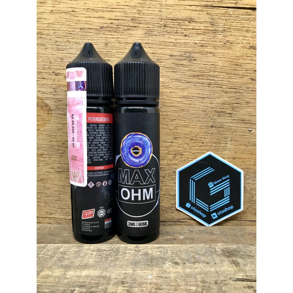 Max Ohm Blueberry Doughnut by Frave 60ml 3mg 6mg liquid vape cukai