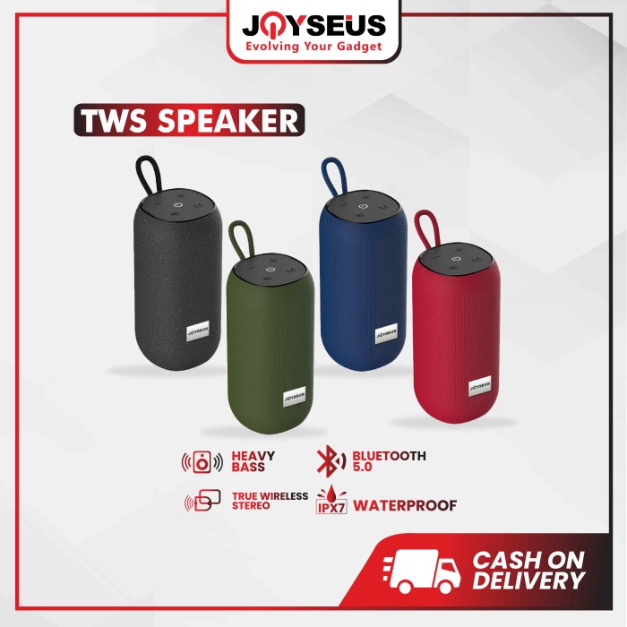 Joyseus Bluetooth Speaker Tws Hi-Fi Bass Sound Portable Audio Wireless