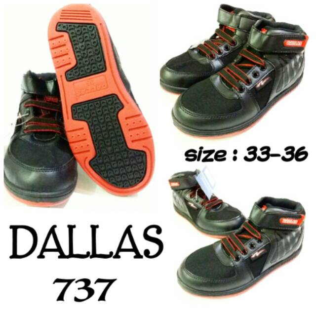 Sepatu sekolah junior Dallas 737 terbaru dan termurah.