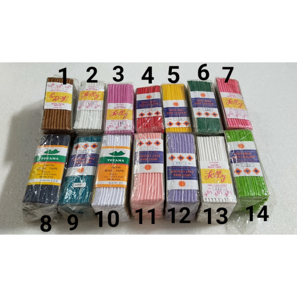 Bisban Isi Bahan Satin Per-Lusin