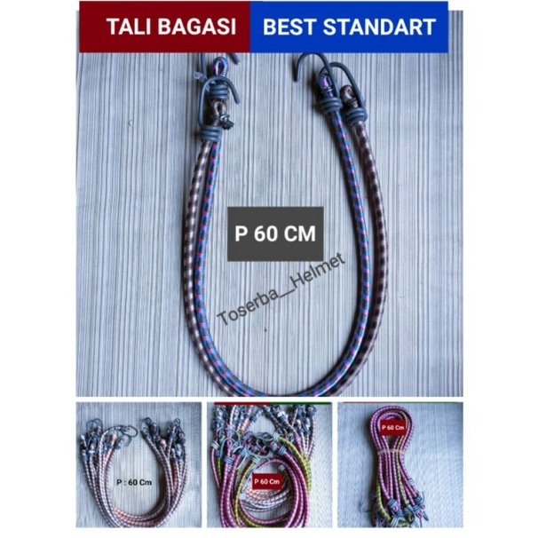 Tali karet bagasi 60cm Tali pengikat barang di motor tali karet motor