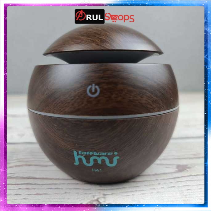 Taffware Air Humidifier Aromatherapy Oil Diffuser Wood 130ml HUMI H41