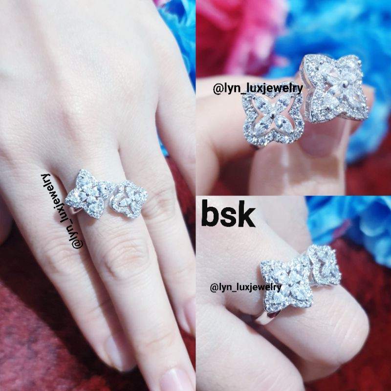 Cincin Selisih Cantik / Lv** Micro Diamond Ring / High quality Ring/ Lapis emas 18k