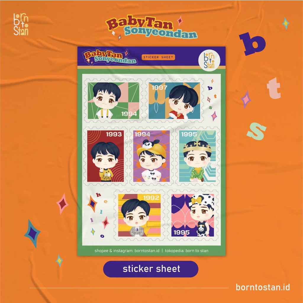 

BabyTan Sonyeondan Sticker Sheet [Born To Stan]