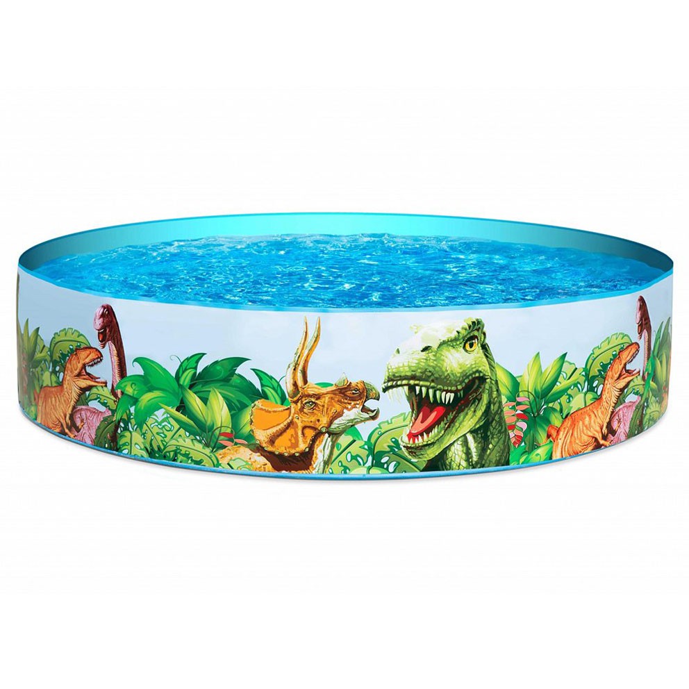 MALANG bisa GOJEK Kolam Renang Anak Bestway #55022 Dinosaurus Tanpa Perlu Pompa Diameter 183 cm