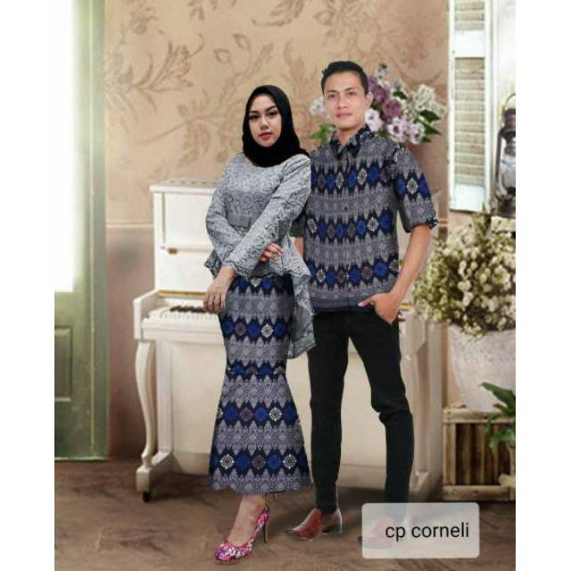 Couple Cornelli Batik Couple Baju Couple Couple Kondangan Batik Kebaya Modern Batik Kekinian Shopee Indonesia