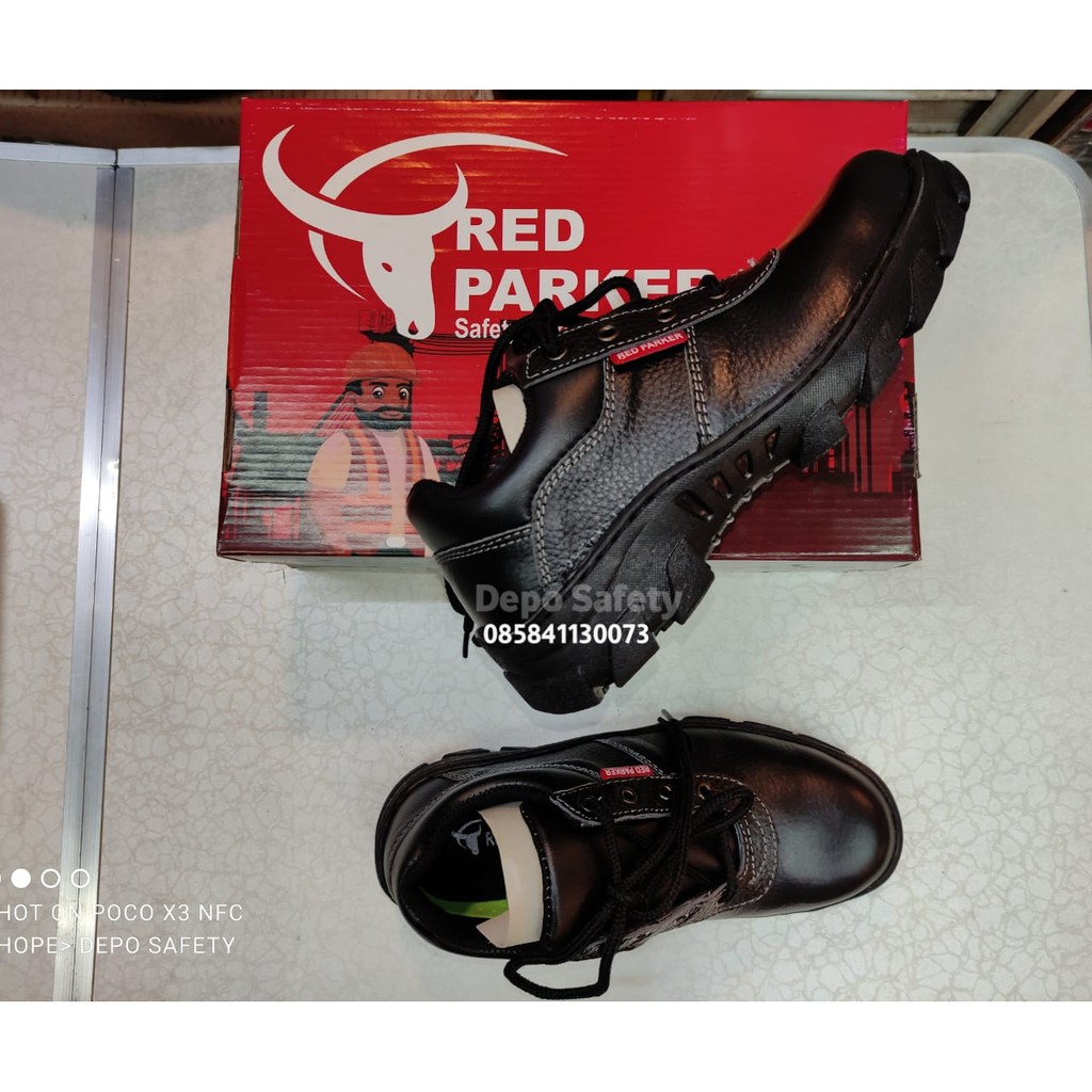 Sepatu Safety Red Parker P181 Original - Safety Shoes Red Parker P181 BERKUALITAS