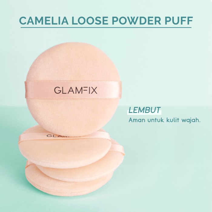 Glam Fix Camelia Loose Powder Puff ORIGINAL