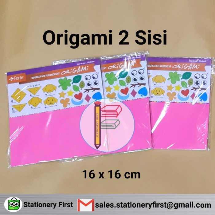 

Senikertas- Origami Kertas Lipat Forte 2 Sisi Double Side 16 X 16 Cm -Kertas-Seni.