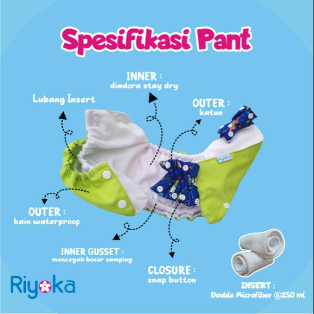 Clodi popok kain | clodi riyoka