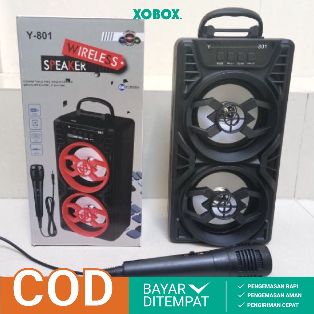 SPEAKER BLUETOOTH PORTABEL KARAOKE FREE MIC PJ 81/82 SPEAKER AKTIF TERMURAH JPJ-07 - XOBOX