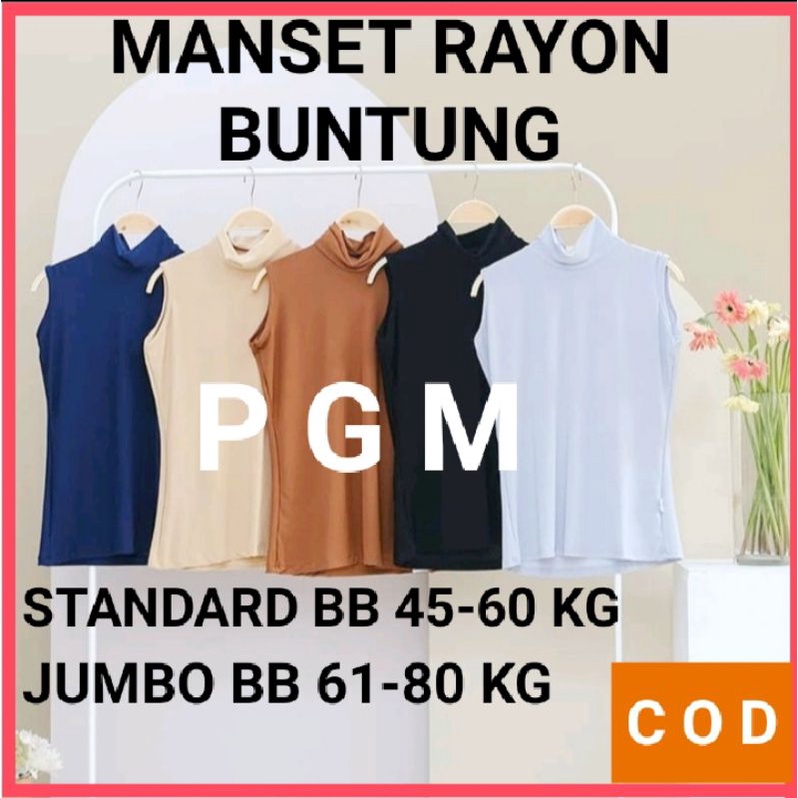 MANSET RAYON BUNTUNG JUMBO PREMIUM 40 SAMPAI 85 KG MANSET WANITA TURTLE NECK MANSET RAYON BUNTUNG DALAMAN WANITA BISA COD