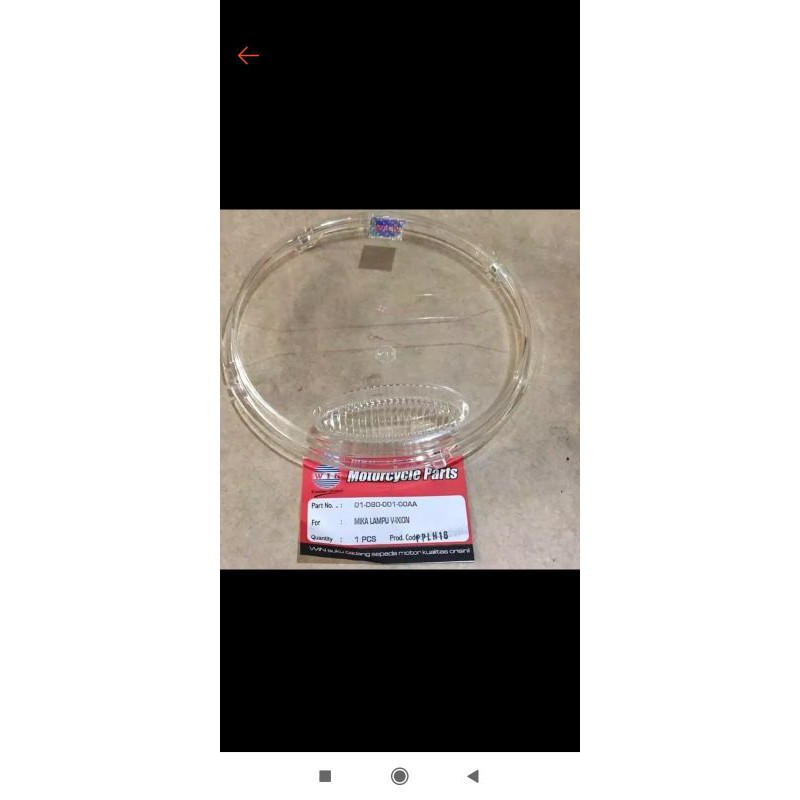 mika kaca lampu depan vixion lama old