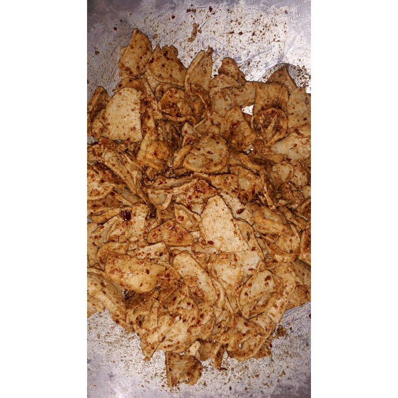 

Kripik Basreng(baso goreng) bumbu kacang cikruh extra pedas (75g)