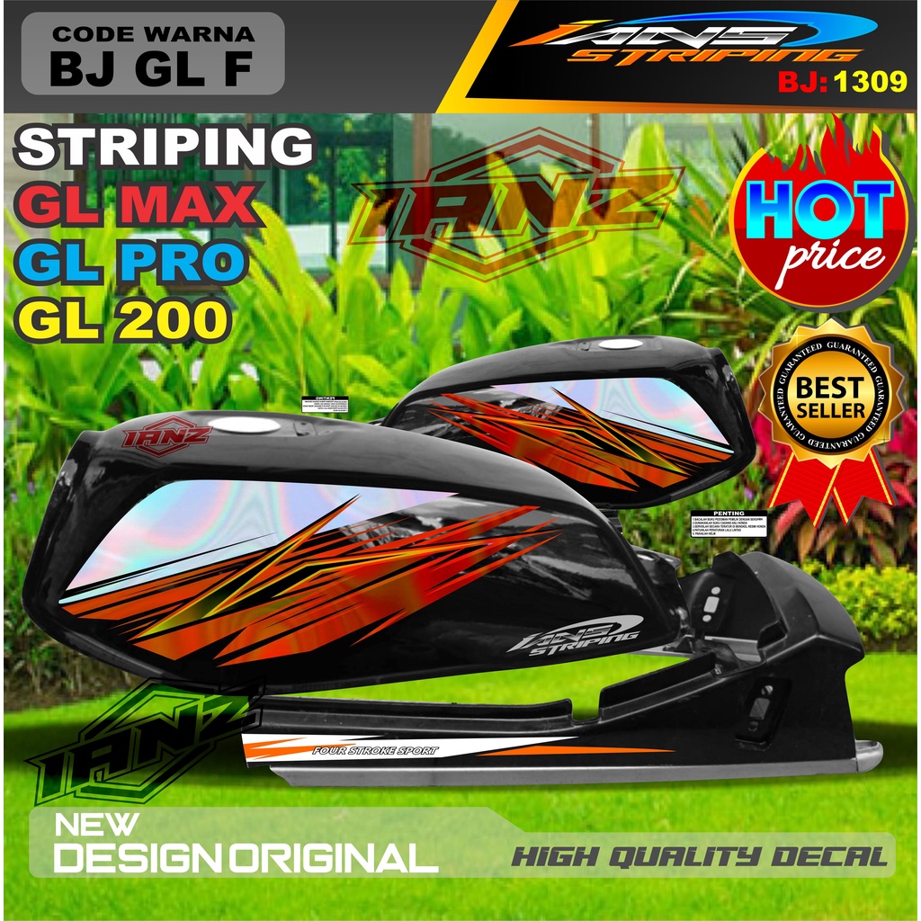 CUSTOM STRIPING GL PRO HOLOGRAM / STRIPING GL 2000 VARIASI HOLOGRAM / STIKER GL MAX HOLOGRAM