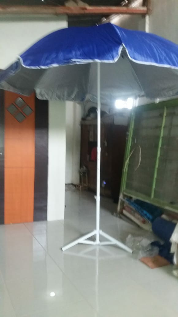 Tenda Payung Cafe/pantai/jualan 2 Lapis Double Layeranti Uv 240cm + Tripod/ Kaki Payung