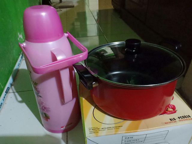 Panci Dutch Oven Teflon Maslon Maspion 24cm Tebal