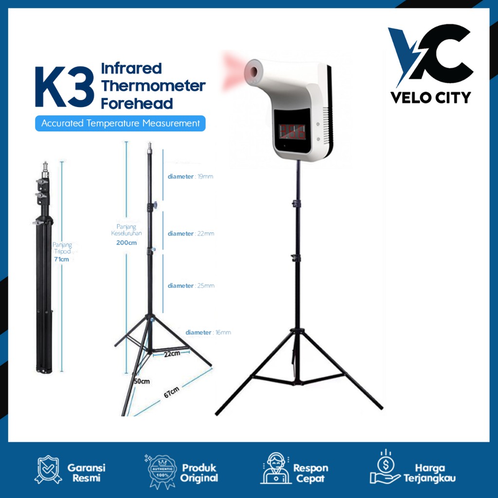 Thermometer K3 Wall Automatic + Tripod 1.7m Original