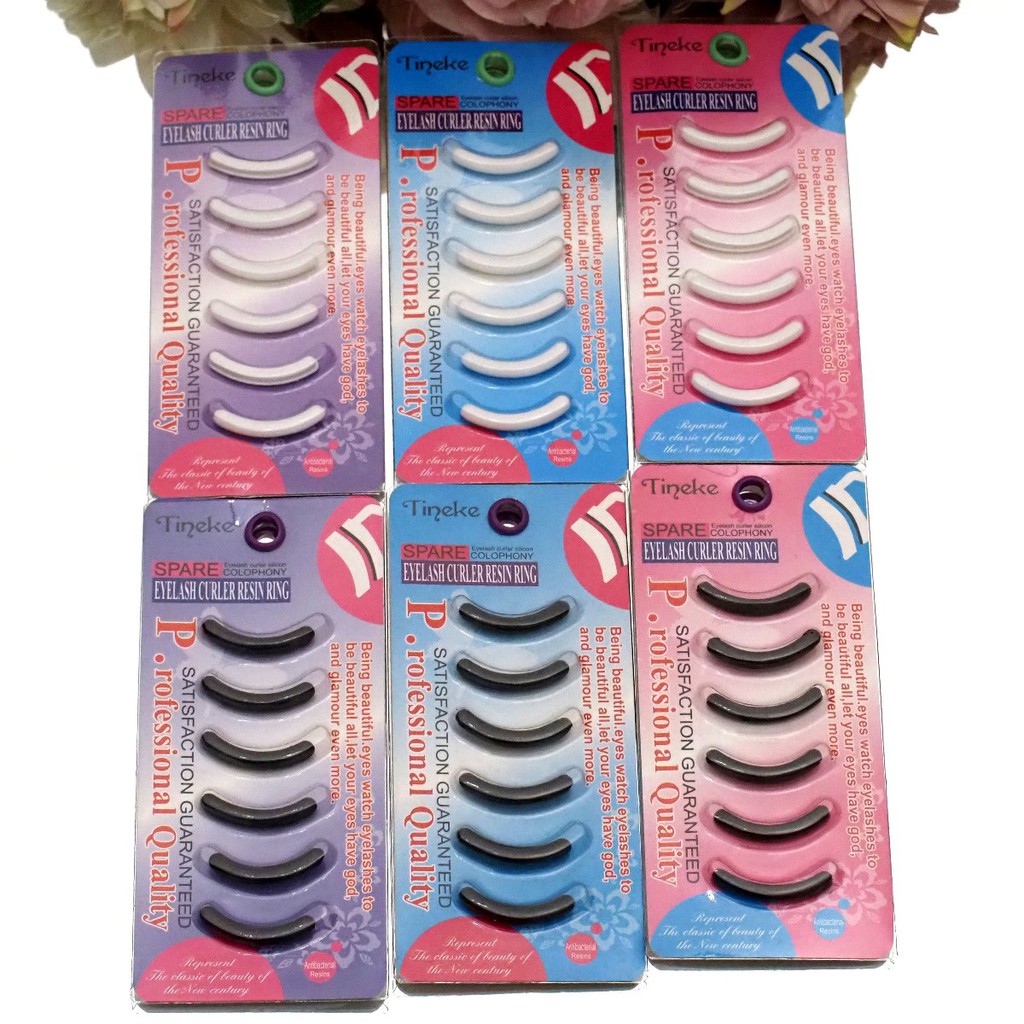 Karet Refill Viny Penjepit Bulu Mata Cadangan Karet Tineke Busa Bantalan Jepitan Bulu Mata Set Eyelash Curler Refil Rubber