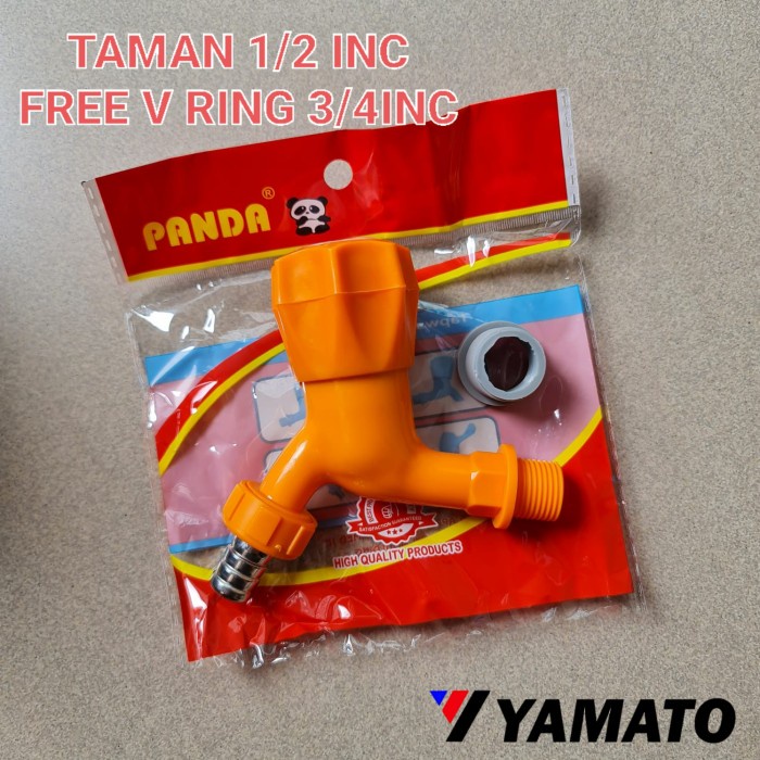 KERAN AIR TAMAN MAHKOTA / ENGKOL 1/2INCH PANDA FREE V-RING 3/4INCH - MAHKOTA