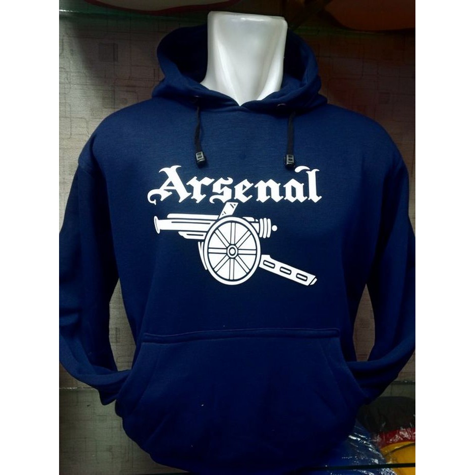 HE709 Jaket Hoodie HALFZiPPER Sweater ARSENAL LOGO RETRO Obral Murah