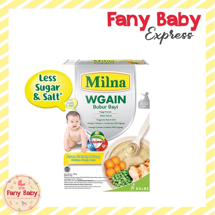 MILNA WGAIN 6+ / 8+ BUBUR CEREAL BAYI