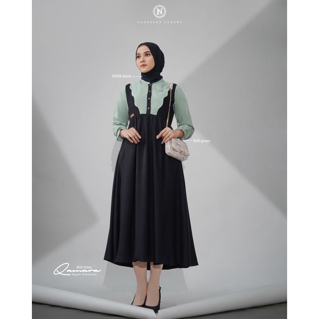 Qamara Midi Dress by nadheera luxury