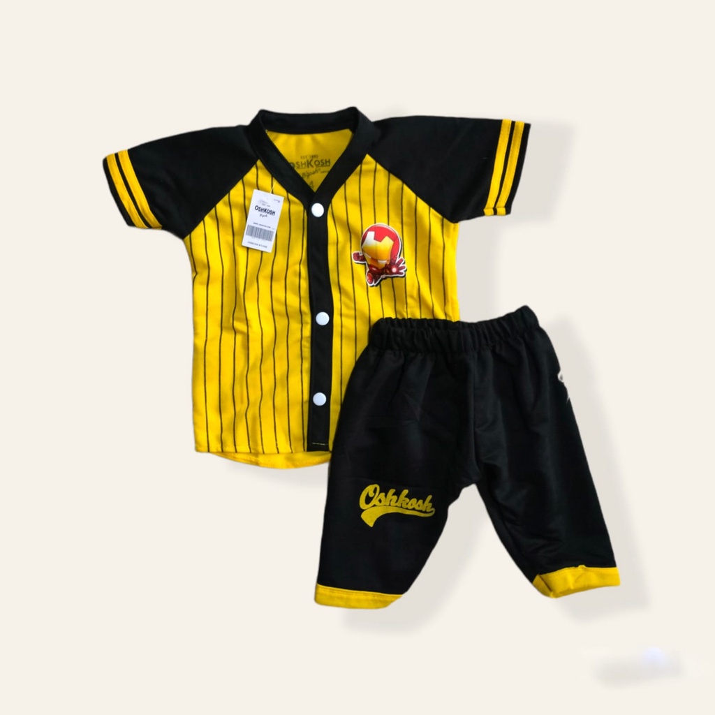 Setelan Baseball Anak  Baju anak unisex Setelan Murah Anak Usia 1-5 Tahun