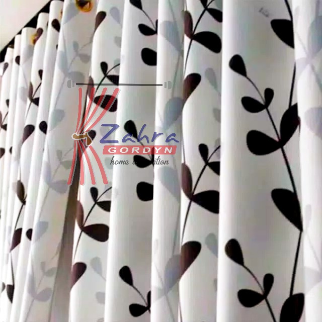 Gorden Jendela Ruang Tamu Minimalis dan Gorden Pintu Kamar motif Montero