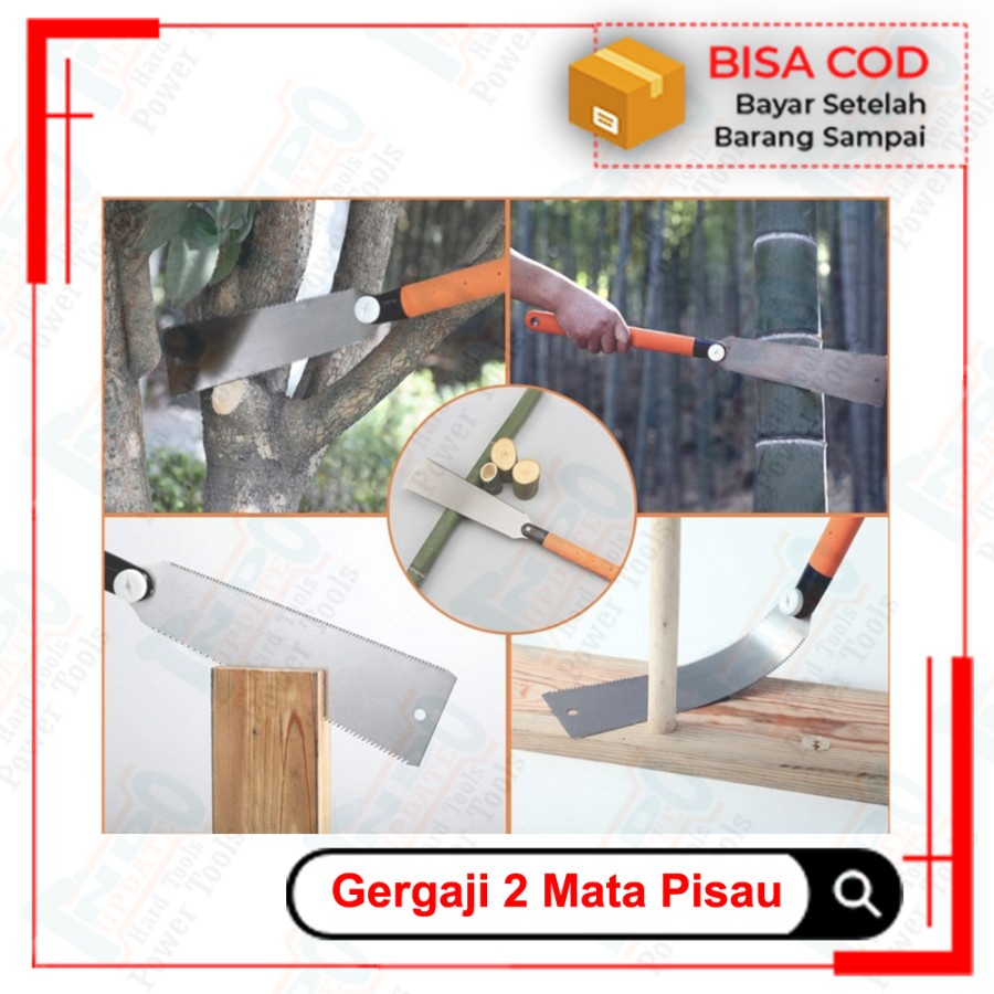 gergaji jepang RYOBA double edge rip cut cross cut