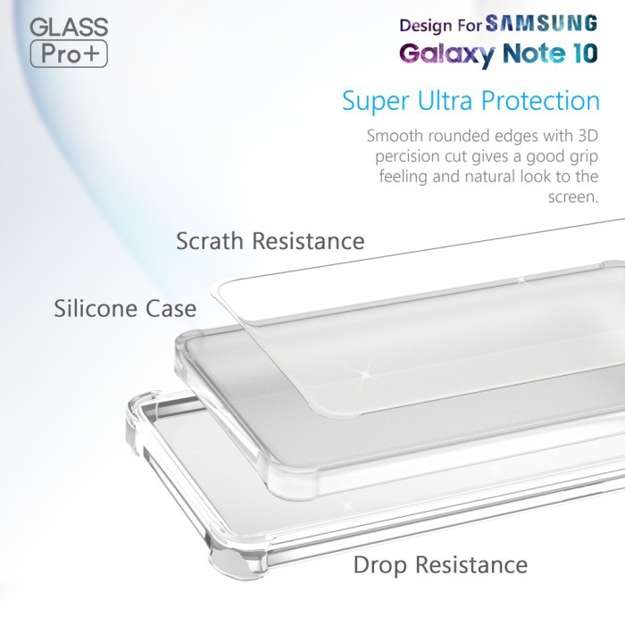 Soft Case Silikon Samsung Galaxy Note 10 Note 10 Plus Note 10 Lite Bening Transparant Airbag Anti Crack TEbal