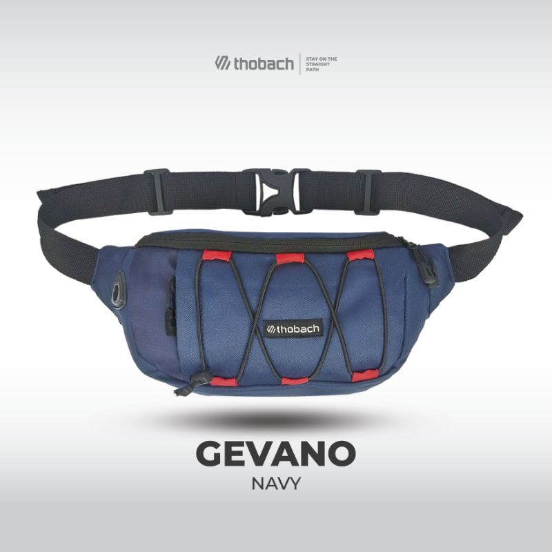 TAS SELEMPANG TAS PINGGANG WAISTBAG PRIA TERBAIK TERMURAH GEVANO THOBACH ORIGINAL