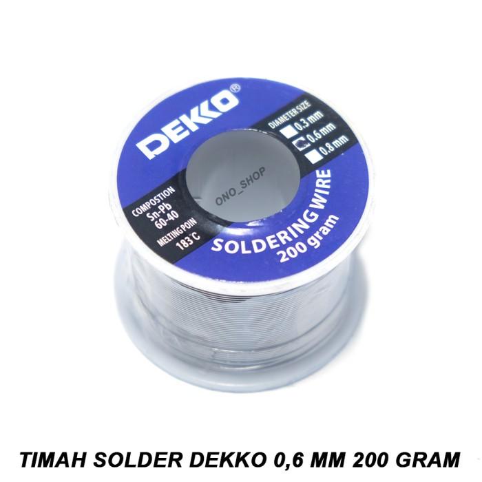 Timah Solder Timah Solder Dekko 0,6 Mm 200 Gram