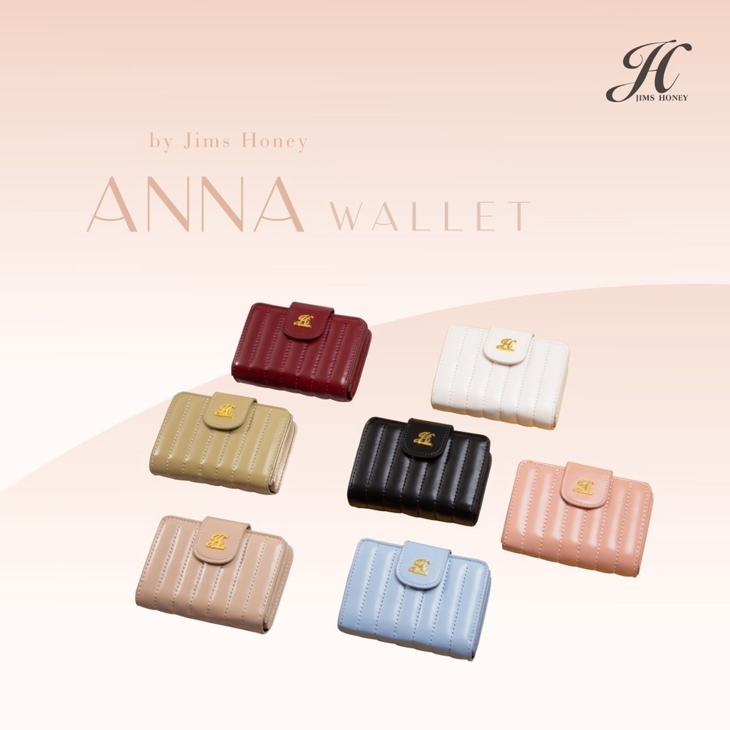 Anna Wallet Dompet Kartu / Dompet Lipat Jims Honey