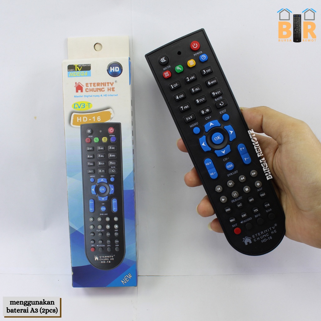 Remote Multi Receiver / Parabola Mp4 HD 16 Ecer Dan Grosir