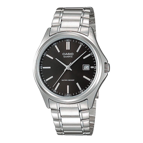 Casio Original MTP-1183A-1A 7A / LTP-1183A-1A 7A  Jam Tangan Pria Wanita Rantai Stainless Silver Hitam