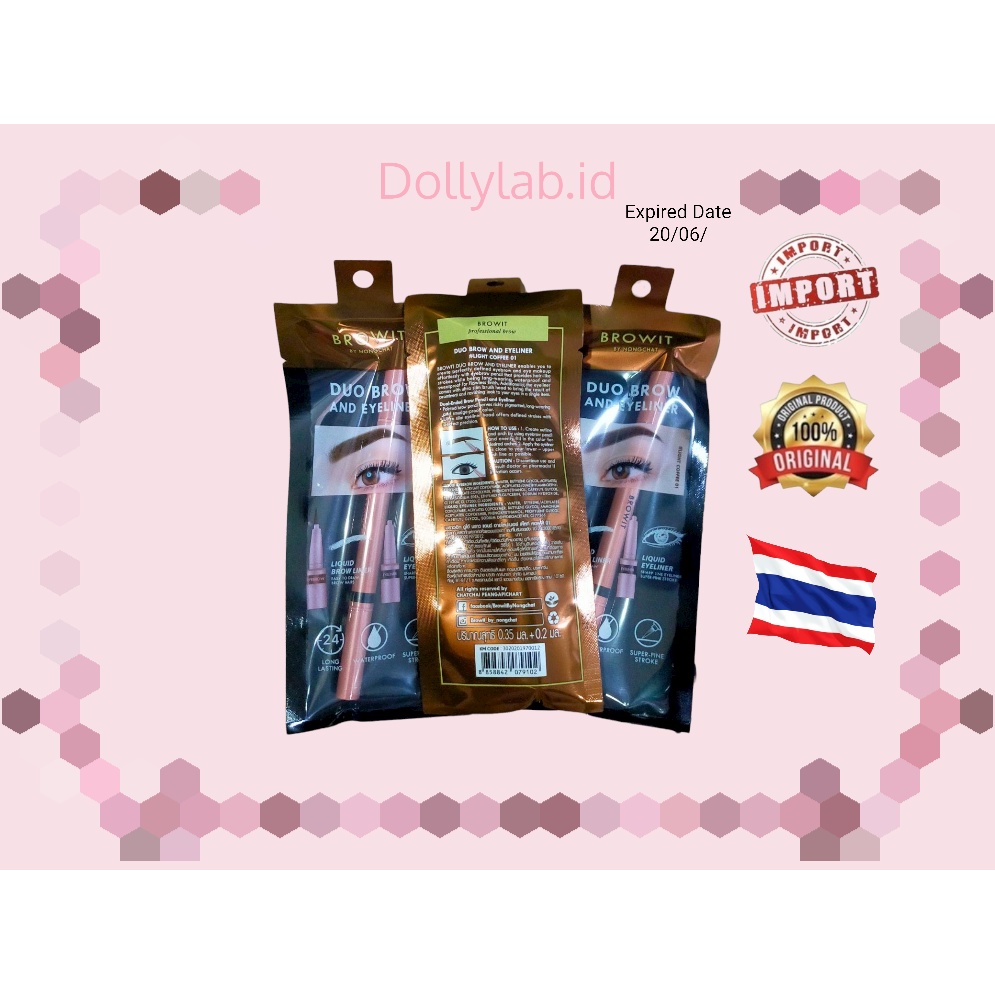 [TERMURAH] READY Browit Duo Brow and Eyeliner by Nongchat 100% Original THAILAND