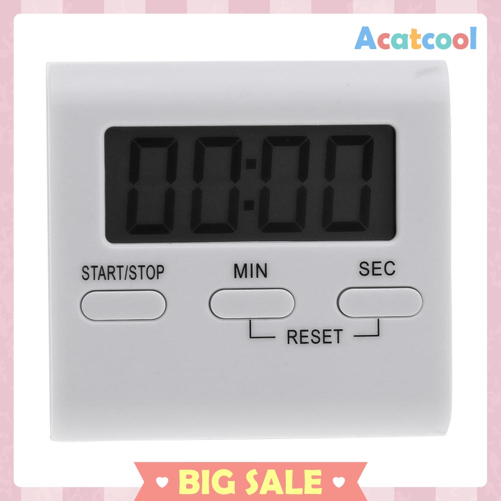 Handy LCD Digital Table Magnet Alarm Clock DIY Kitchen Oven Cooking Timer