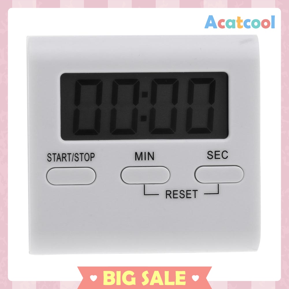 Handy LCD Digital Table Magnet Alarm Clock DIY Kitchen Oven Cooking Timer