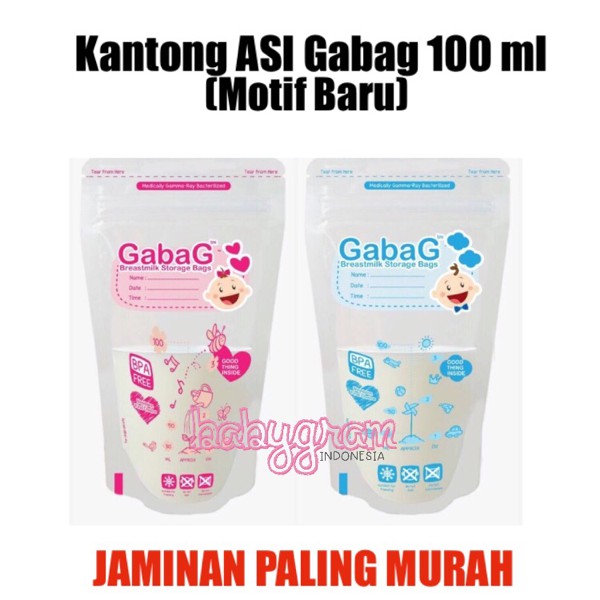Kantong ASI Gabag 100ml grosir / Kantong ASI Gabag 100 ml grosir - Biru