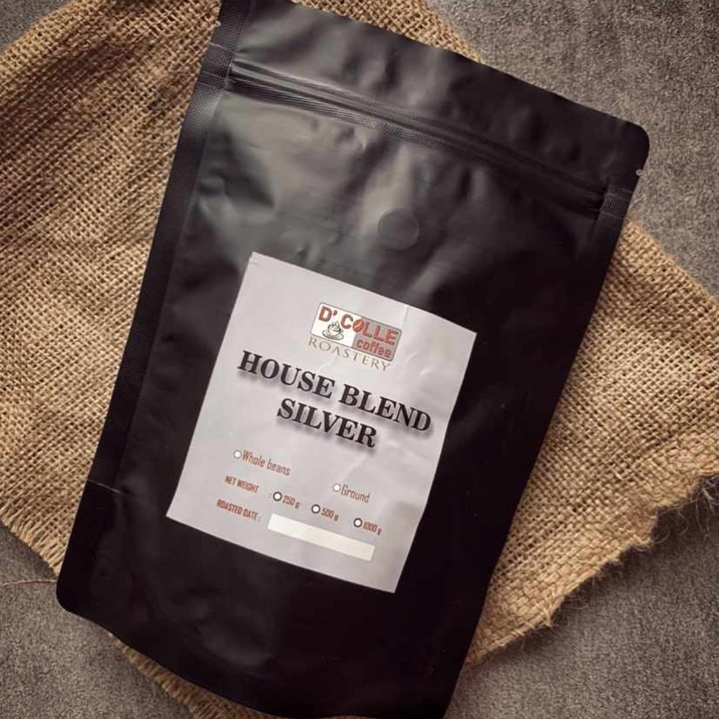

D'Colle Coffee Kopi House Blend Silver Espresso 250 gram / blend 30:70 / arabica-robusta