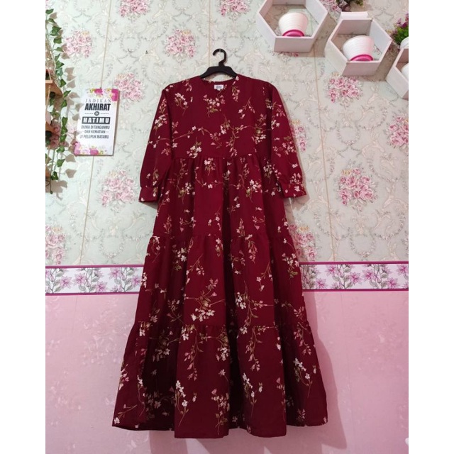 Gamis preloved Syiraas wardrobe dress second pl muslimah syari