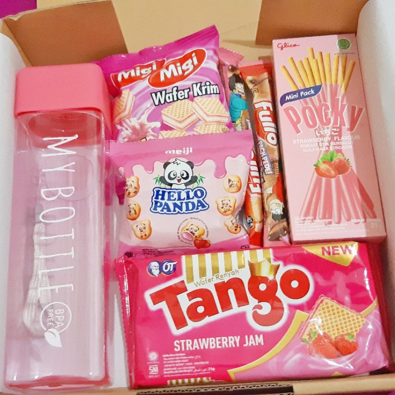 

[Ready] Snack Box/Gift Box/Kado Ultah/Graduation Gift/Birthday Gift Spesial Pink Edition