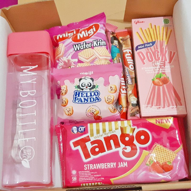 [Ready] Snack Box/Gift Box/Kado Ultah/Graduation Gift/Birthday Gift Spesial Pink Edition