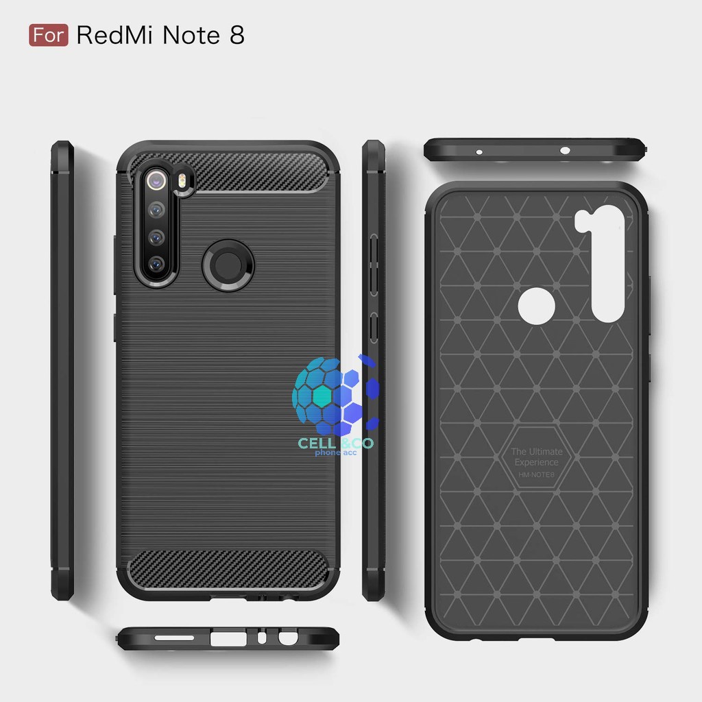 CASE CARBON XIAOMI REDMI NOTE 8 casing hp silikon softcase case premium carbon cover