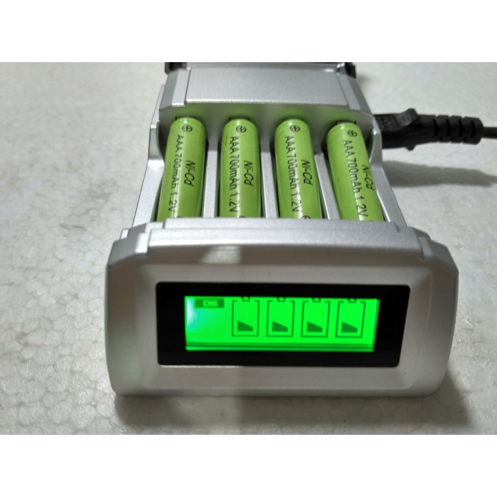 Smart &amp; Quick charger 4 in 1 pengecas baterai AA/AAA rechargeable cas isi ulang batere battery