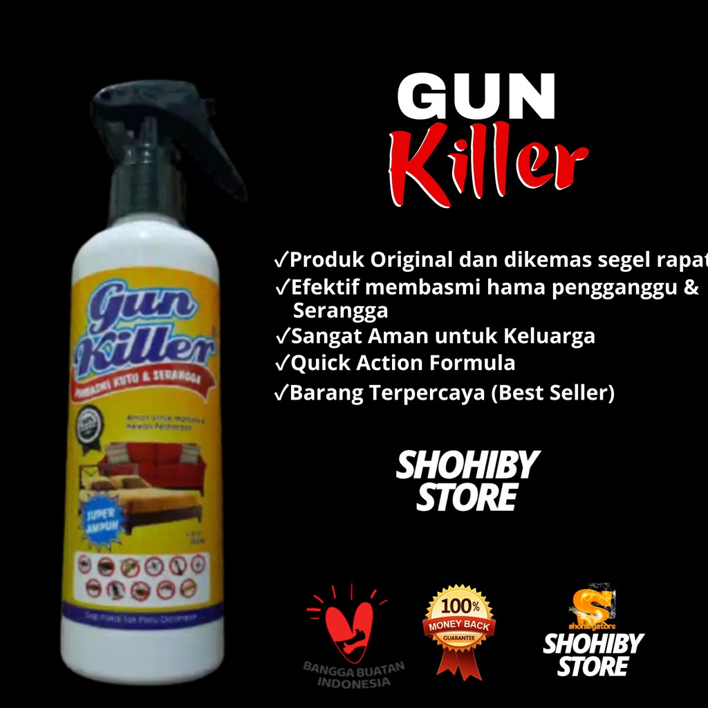 Gunkiller Saset Racun Pembasmi Ampuh Kutu Kasur Serangga Tungau