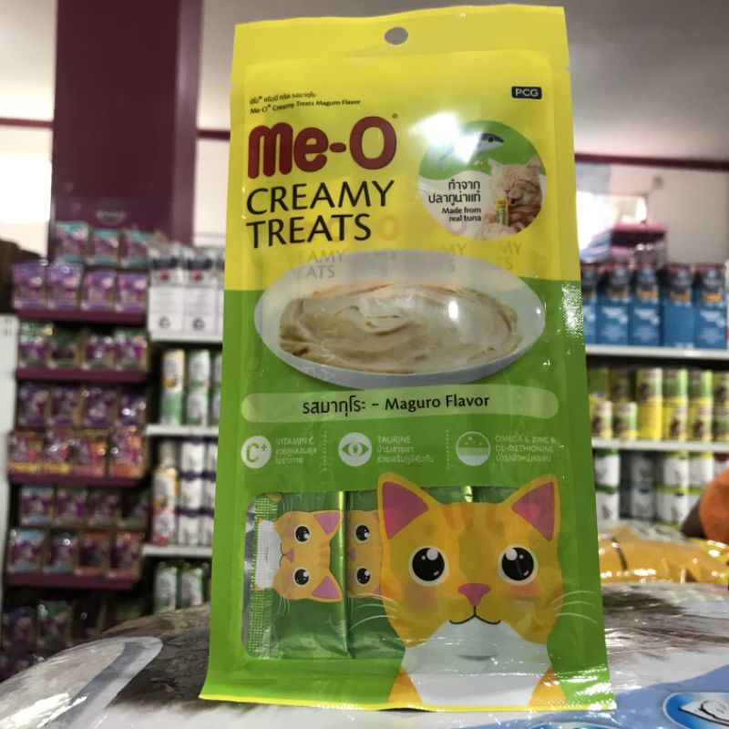 Me-o Creamy Snack Kucing 60gr Meo Cemilan Kucing - Maguro Flavour